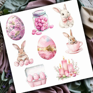 Sticker Ensemble Rose Pastel 1 Pâques