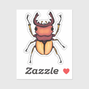 Sticker Entomologie du scarabée