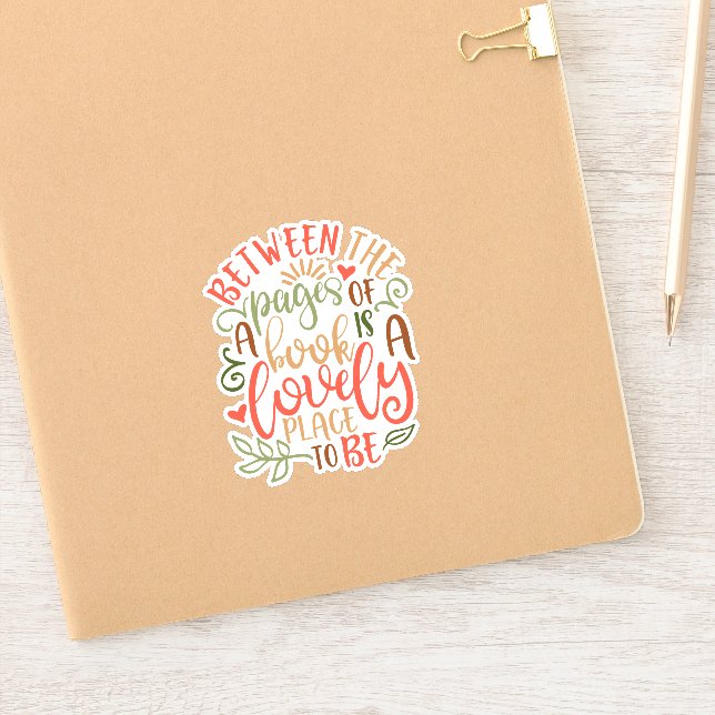 Sticker Entre Les Pages Des Idées De Livre (Carnet)