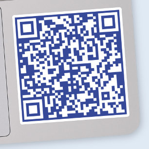 Sticker Entrer l'URL Généré instantanément Code QR   bleu 