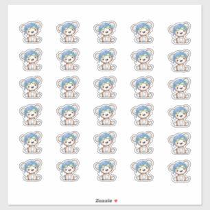 Sticker Enveloppe de l'ours en peluche du pilote d'avion F