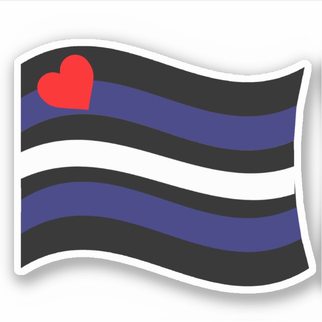 STICKER ÉPAISSEMENT DU DRAPEAU EN CUIR (Devant)