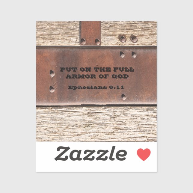 Sticker Ephésiens Mets sur l'armure complète de Dieu (Feuille)