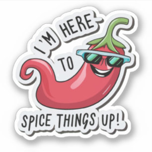 STICKER ÉPICEZ LES CHOSES EN HAUT CHILI PEPPER VEGGIE