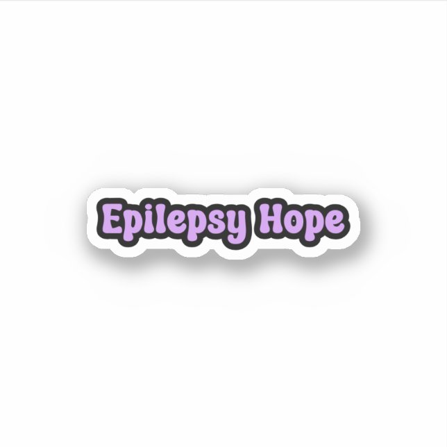 Sticker Epilepsie Hope Purple Epilepsie Sensibilisation (Devant)