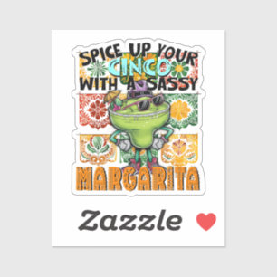 Sticker Épinglez votre Cinco, Sassy Margarita, Mexique
