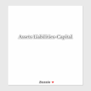 Sticker Équation comptable