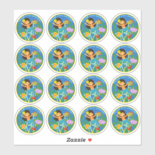Sticker Équipe 4e année ! Sirène et tortue de mer