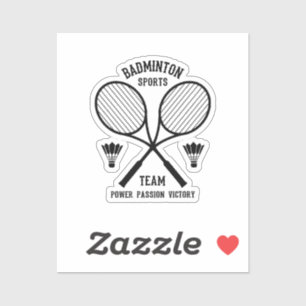 Sticker Équipe de badminton