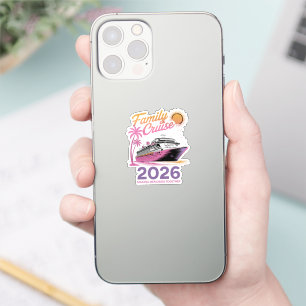 Sticker Équipe de Croisière Familiale 2026 Voyage Correspo