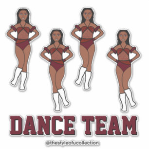 Sticker Équipe de danse personnalisée Chocolat Cosmos Ston