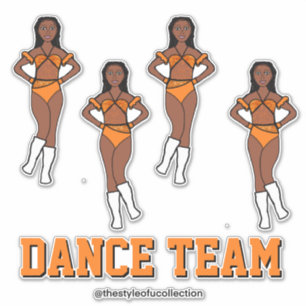 Sticker Équipe de danse personnalisée Pierres de pavot