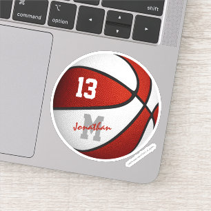 Sticker équipe de l'école rouge blanc esprit garçons de ba