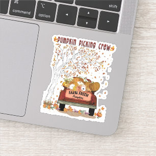 Sticker Équipe de prélèvement citrouille