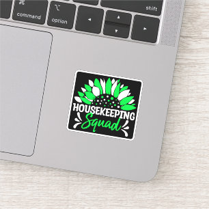 Sticker Équipe d'entretien ménager drôle Matcher ménager