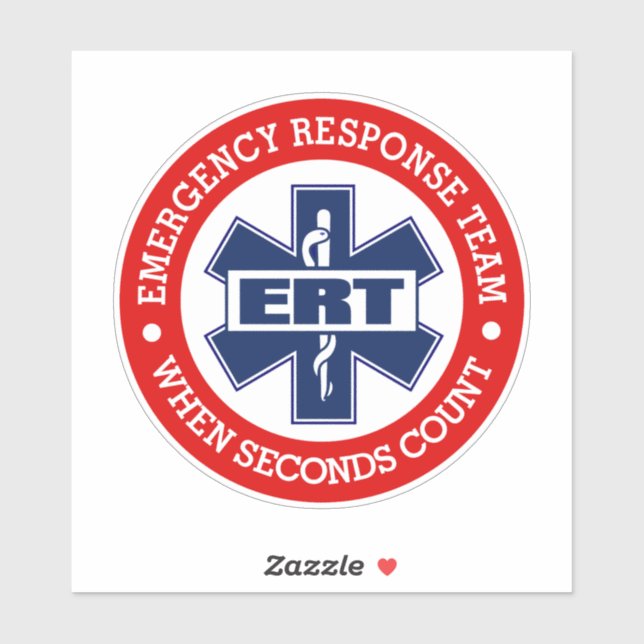 Sticker Équipe d'intervention d'urgence ERT (Feuille)