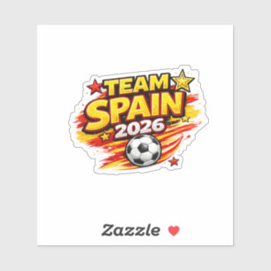 Sticker ÉQUIPE ESPAGNE 2026 Fan   Espagne Foot Patriotique
