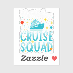 Sticker Escadron de croisière d'anniversaire Vacances de c