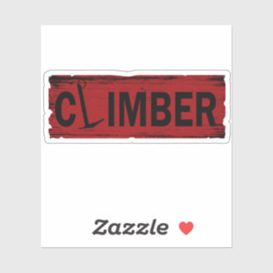 Sticker Escalade rocheuse vintage