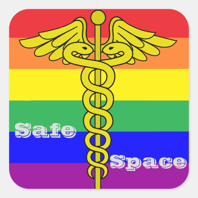 Sticker espace sécurisé LGBTQ (Devant)