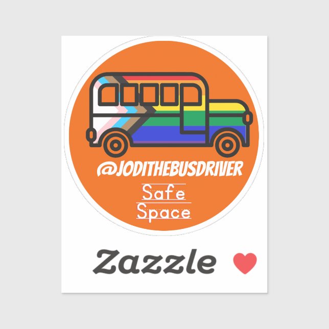 Sticker Espace sécurisé Orange (Feuille)