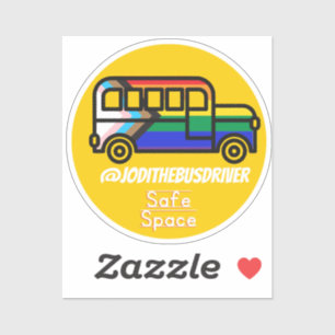 Sticker Espace sûr Jaune