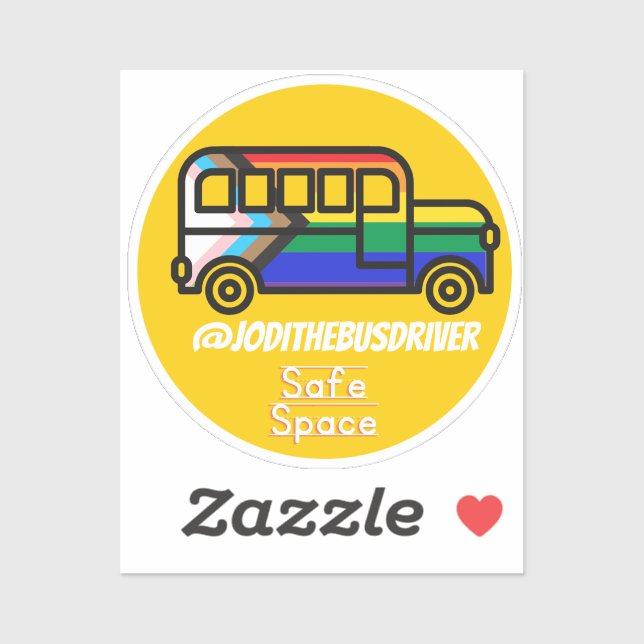 Sticker Espace sûr Jaune (Feuille)