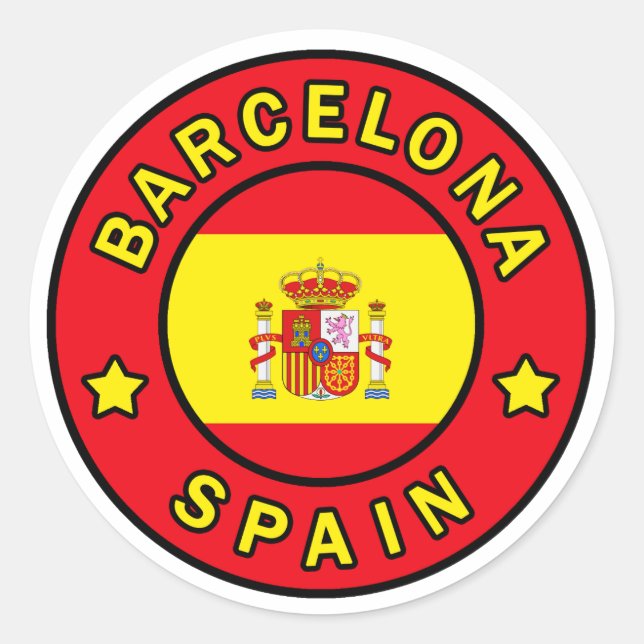 Sticker Espagne Barcelone (Devant)