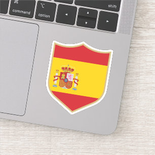 Sticker Espagne Drapeau Emblem Voyage patriotique