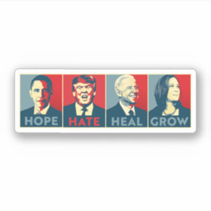 Sticker Espérer que la haine guérira