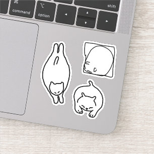 Sticker Essai de doodle de chat n° 4