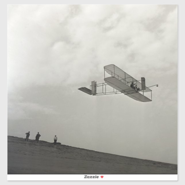 Sticker Essai de planeur Vol Aviation Wright Brothers (Feuille)