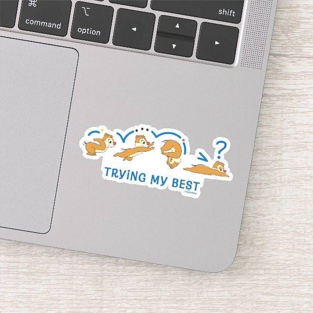 Sticker Essayer mon meilleur (Détail)