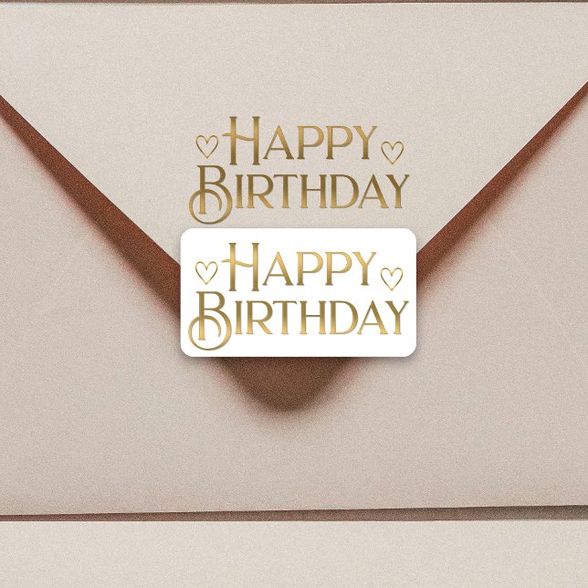 Sticker et Coeurs d'Anniversaire Metallic Gold (Créateur téléchargé)