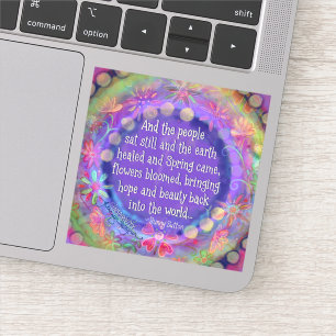 Sticker Et le peuple reste encore assez d'inspirété floral