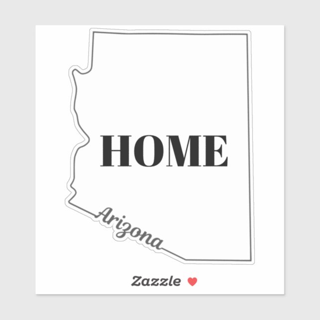 Sticker État d'ARIZONA (Feuille)