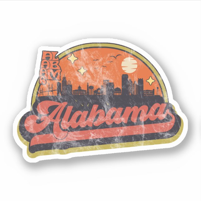 Sticker État de l'Alabama (Devant)