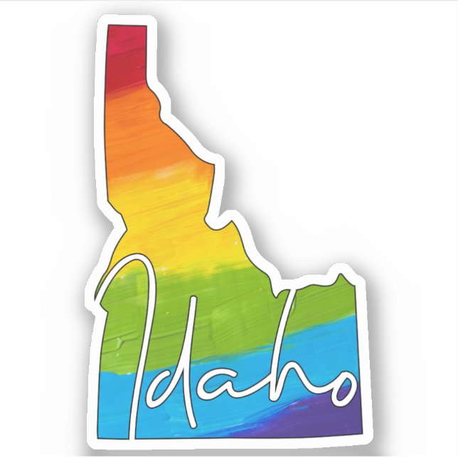 Sticker État de PRIDE Idaho (Devant)