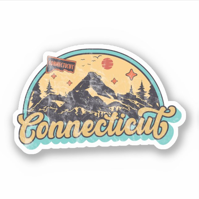 Sticker État du Connecticut (Devant)