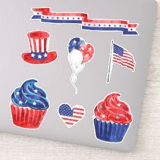 Sticker États-Unis Juillet 4 Fête