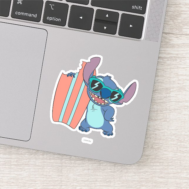 Sticker Été avec Surfboard (Détail)