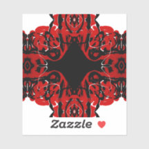 Eternal Abstract Red Black White Fluid Art