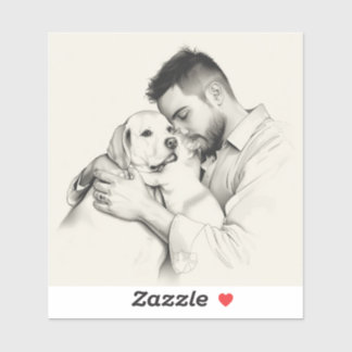 Sticker Eternal Companions: Black & White Pet Bond Paintin