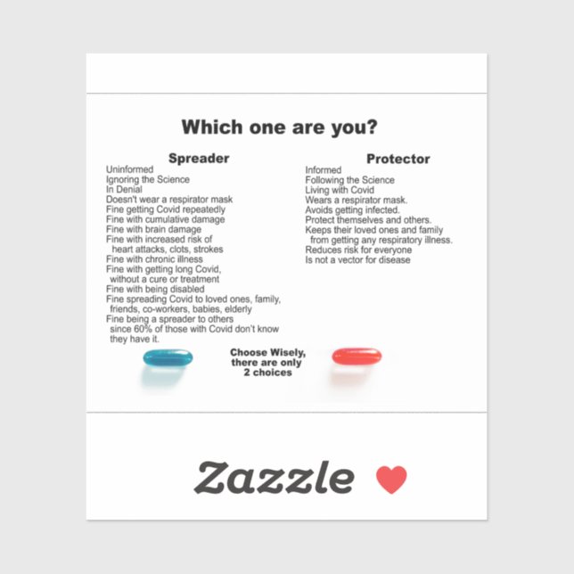 Sticker Êtes-vous un protecteur ou un épandeur? (Feuille)