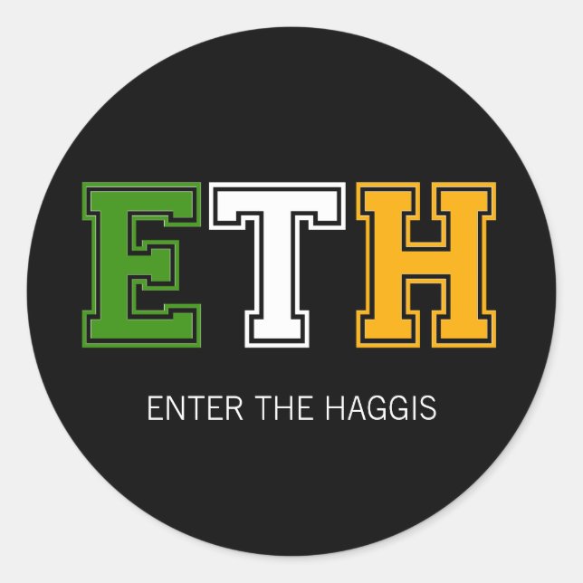 STICKER ETH DU DRAPEAU IRLANDAIS (Devant)