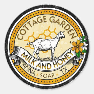 Sticker Étiquette au lait de chèvre et au savon de