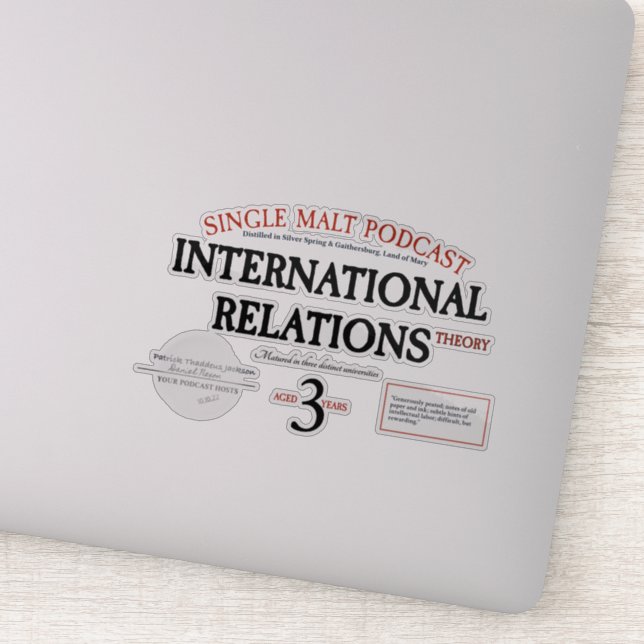 Sticker "Étiquette blanc" transparent (Détail)