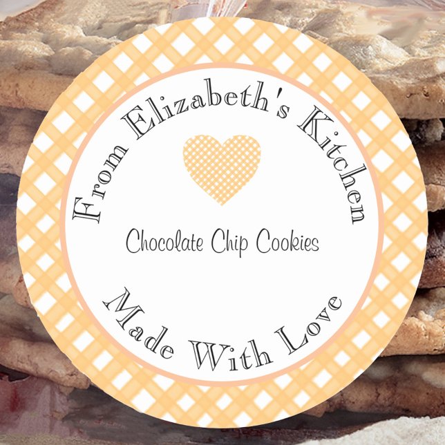 Sticker Étiquette-Cadeau Fabriqué Avec Amour (Créateur téléchargé)