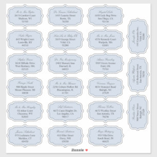 Sticker Etiquette d'adresse de l'invité de mariage de form