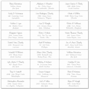 Sticker Étiquette de adresse invité de la fête de 